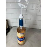 Choice 0.25 oz. Syrup Pump for Most 700 mL, 750 mL, and 1 Liter Bottles