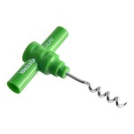Green Plastic Pocket Corkscrew with WebstaurantStore Logo