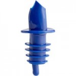 Choice Red Screened Liquor Pourer with Black Collar - 12/Pack Choice Red Screened Liquor Pourer with Black Collar - 12/Pack