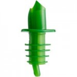 Choice Red Screened Liquor Pourer with Black Collar - 12/Pack Choice Red Screened Liquor Pourer with Black Collar - 12/Pack