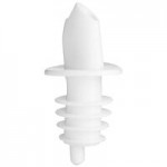 Choice Red Screened Liquor Pourer with Black Collar - 12/Pack Choice Red Screened Liquor Pourer with Black Collar - 12/Pack