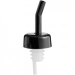 Choice Red Screened Liquor Pourer with Black Collar - 12/Pack Choice Red Screened Liquor Pourer with Black Collar - 12/Pack