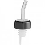 Choice Red Screened Liquor Pourer with Black Collar - 12/Pack Choice Red Screened Liquor Pourer with Black Collar - 12/Pack