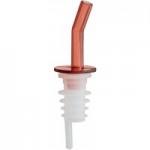 Choice Red Screened Liquor Pourer with Black Collar - 12/Pack Choice Red Screened Liquor Pourer with Black Collar - 12/Pack