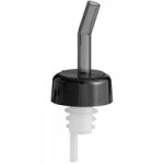 Choice Red Screened Liquor Pourer with Black Collar - 12/Pack Choice Red Screened Liquor Pourer with Black Collar - 12/Pack