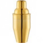 Franmara Tavern 8 oz. Gold-Plated Cobbler Cocktail Shaker 8404G BXR