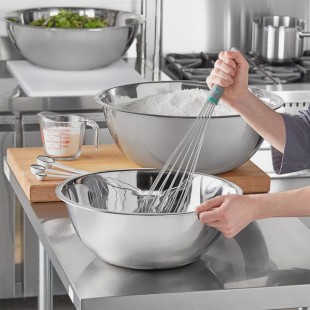 Choice Standard Stainless Steel Mixing Bowl Set - XL - 3/Set