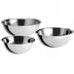 Choice Standard Stainless Steel Mixing Bowl Set - XL - 3/Set