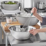 Choice Standard Stainless Steel Mixing Bowl Set - XL - 3/Set