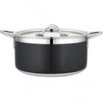 Bon Chef Country French X 5.69 Qt. Cobalt Blue Stainless Steel Pot - 71303-CF2-CB