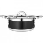 Bon Chef Country French X 5.69 Qt. Cobalt Blue Stainless Steel Pot - 71303-CF2-CB