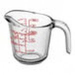 Anchor Hocking 8 oz. Clear Glass Measuring Cup 55175L20 - 4/Case Anchor Hocking 8 oz. Clear Glass Measuring Cup 55175L20 - 4/Case