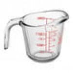 Anchor Hocking 8 oz. Clear Glass Measuring Cup 55175L20 - 4/Case Anchor Hocking 8 oz. Clear Glass Measuring Cup 55175L20 - 4/Case