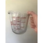 Anchor Hocking 8 oz. Clear Glass Measuring Cup 55175L20 - 4/Case Anchor Hocking 8 oz. Clear Glass Measuring Cup 55175L20 - 4/Case