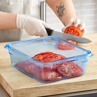 Araven 07822 1/2 Size Blue ABS Plastic Food Pan - 4