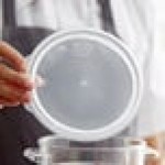 Cambro 1 Qt. Translucent Round Polypropylene Food Storage Container Seal Cover