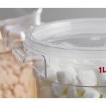 Cambro 1 Qt. Translucent Round Polypropylene Food Storage Container Seal Cover