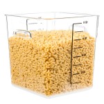 Rubbermaid® 8 Qt. Clear Square Polycarbonate Food Storage Container Rubbermaid® 8 Qt. Clear Square Polycarbonate Food Storage Container