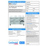 Continental Refrigerator FA60NBS-D 60