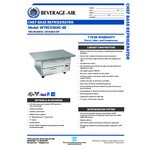 Beverage-Air WTRCS36HC-48 2 Drawer 48 Beverage-Air WTRCS36HC-48 2 Drawer 48