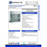 Beverage-Air P-Series PR3HC-1BHG 77 3/4 Beverage-Air P-Series PR3HC-1BHG 77 3/4
