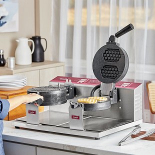 Estella WBMX2A Double Belgian Waffle Maker with Honeycomb Waffle Plate - 120V, 1,820W Estella WBMX2A Double Belgian Waffle Maker with Honeycomb Waffle Plate - 120V, 1,820W