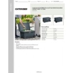 CaterGator CG65CHRW Charcoal 65 Qt. Mobile Rotomolded Outdoor Cooler / Ice Chest
