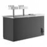 Avantco UDD-3-CT-8 Black Kegerator / Beer Dispenser with (2) Quadruple Tap Tower and Club Top - (3) 1/2 Keg Capacity Avantco UDD-3-CT-8 Black Kegerator / Beer Dispenser with (2) Quadruple Tap Tower and Club Top - (3) 1/2 Keg Capacity