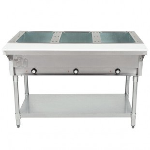 Eagle Group DHT3 Open Well Three Pan Electric Hot Food Table - 120V