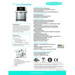 TurboChef Eco El Bandido Stainless Steel Electric Countertop Rapid Cook Ventless Panini Press Oven with Touchscreen Controls - 208 / 240V, 3600W