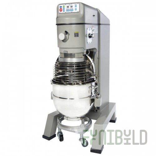 Globe SP62P 60 Qt. Planetary Floor Pizza Mixer with Guard, Bowl & Dough Hook - 220V, 3 hp