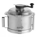 AvaMix Goliath Combination Food Processor with 8 Qt. Stainless Steel Bowl, Continuous Feed, and 2 Discs - 2 hp