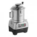 AvaMix Goliath Combination Food Processor with 8 Qt. Stainless Steel Bowl, Continuous Feed, and 2 Discs - 2 hp