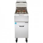 Vulcan 1VK45DF-2 PowerFry5 45-50 lb. Liquid Propane Floor Fryer with Solid State Digital Controls and KleenScreen Filtration System - 70,000 BTU Vulcan 1VK45DF-2 PowerFry5 45-50 lb. Liquid Propane Floor Fryer with Solid State Digital Controls and KleenScreen Filtration System - 70,000 BTU