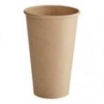 Choice 16 oz. Single Wall Blue Speck Print Poly Paper Hot Cup - 1,000/Case