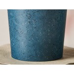 Choice 16 oz. Single Wall Blue Speck Print Poly Paper Hot Cup - 1,000/Case