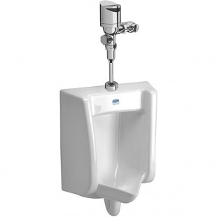Zurn Elkay One Z.UR2.S.TM Sensor Urinal System with Wall Hung Urinal and Top Mount Flush Valve - 0.5 GPF