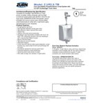 Zurn Elkay One Z.UR2.S.TM Sensor Urinal System with Wall Hung Urinal and Top Mount Flush Valve - 0.5 GPF