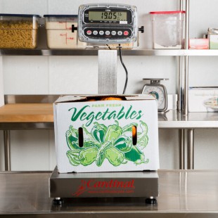 Cardinal Detecto EB-150-190 150 lb. Electronic Bench Scale with 190 Indicator and Tower Display, Legal for Trade