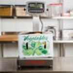 Cardinal Detecto EB-150-190 150 lb. Electronic Bench Scale with 190 Indicator and Tower Display, Legal for Trade