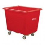 Royal Basket Trucks 10 Cu. Ft. Black Poly Truck with Wood Base and 2 Rigid / 2 Swivel Casters R08-BKX-PTC-4UNN Royal Basket Trucks 10 Cu. Ft. Black Poly Truck with Wood Base and 2 Rigid / 2 Swivel Casters R08-BKX-PTC-4UNN