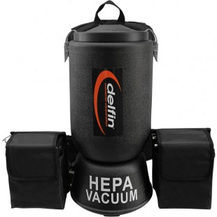 Delfin Industrial Pro HEPA 6 Qt. Cordless Backpack Vacuum with HEPA Filtration, Toolkit, and 2 Batteries HV100 Delfin Industrial Pro HEPA 6 Qt. Cordless Backpack Vacuum with HEPA Filtration, Toolkit, and 2 Batteries HV100