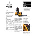 Big Joe Electric Delivery Pallet Truck D40 - 4,000 lb. Capacity Big Joe Electric Delivery Pallet Truck D40 - 4,000 lb. Capacity