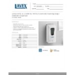 Lavex 34 fl. oz. (1,000 mL) White Automatic Foaming Soap / Sanitizer Dispenser Lavex 34 fl. oz. (1,000 mL) White Automatic Foaming Soap / Sanitizer Dispenser