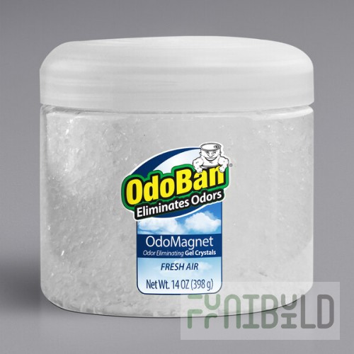 OdoBan 9746Y61-14Z12 14 oz. Fresh Air OdoMagnet Odor Eliminating Gel Crystals - 12/Case