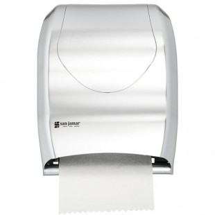 San Jamar T1370SS Tear-N-Dry Summit Hands Free Roll Towel Dispenser - Stainless Steel Look San Jamar T1370SS Tear-N-Dry Summit Hands Free Roll Towel Dispenser - Stainless Steel Look