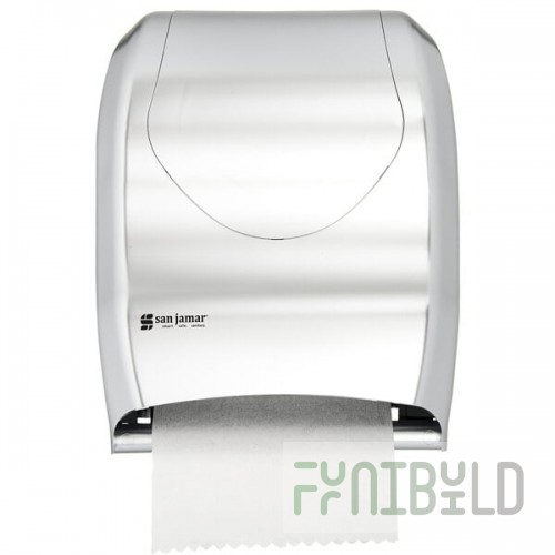 San Jamar T1370SS Tear-N-Dry Summit Hands Free Roll Towel Dispenser - Stainless Steel Look