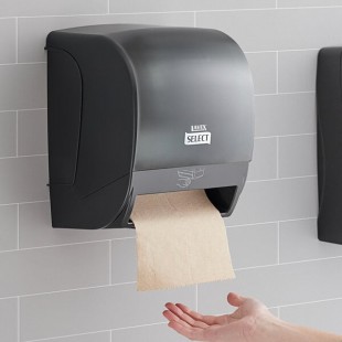 Lavex Select Translucent Black Auto Paper Towel Dispenser with Motion Sensor Lavex Select Translucent Black Auto Paper Towel Dispenser with Motion Sensor