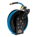 Regency Open Powder-Coated Steel Air / Water Hose Reel with 30' x 1/2
