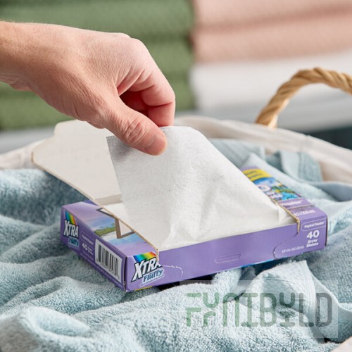 XTRA Nice'N Fluffy 40-Count Tropical Passion Fabric Softener Dryer Sheets - 12/Case